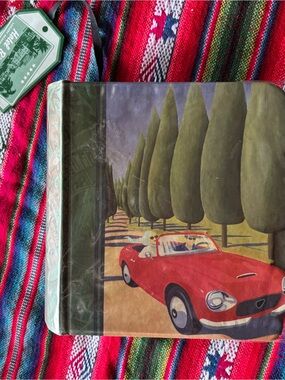 Vintage Red Convertible Photo Album